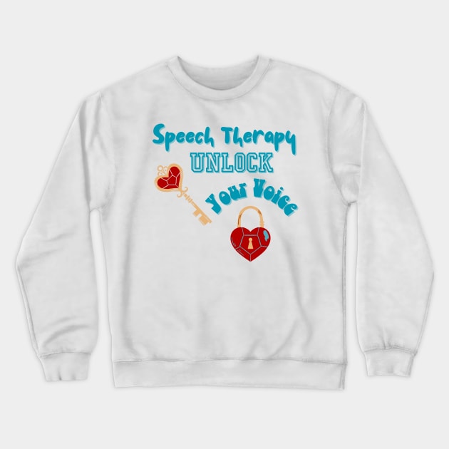 Speech Therapy, Speech language Pathology, SLP, SLPa, Crewneck Sweatshirt by Daisy Blue Designs